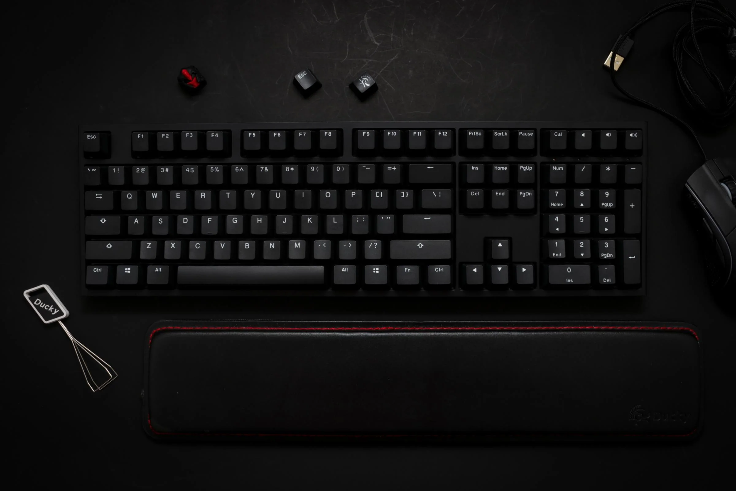 Ducky One 2 Phantom Black Double Shot PBT Mechanical Keyboard - Image 10