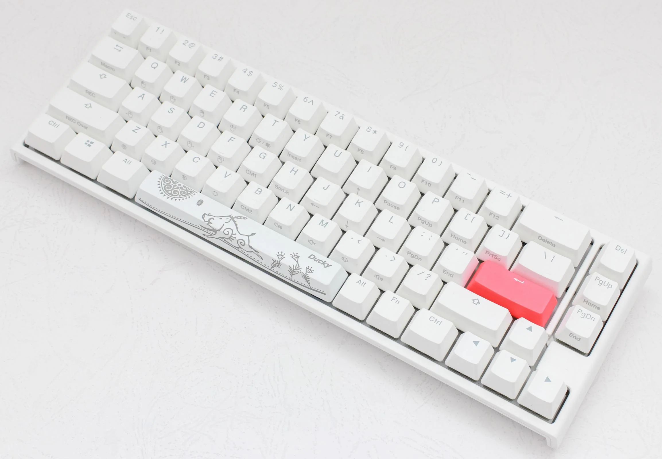 Ducky One 2 SF RGB Pure White 65% Double Shot PBT Mechanical Keyboard - Image 5
