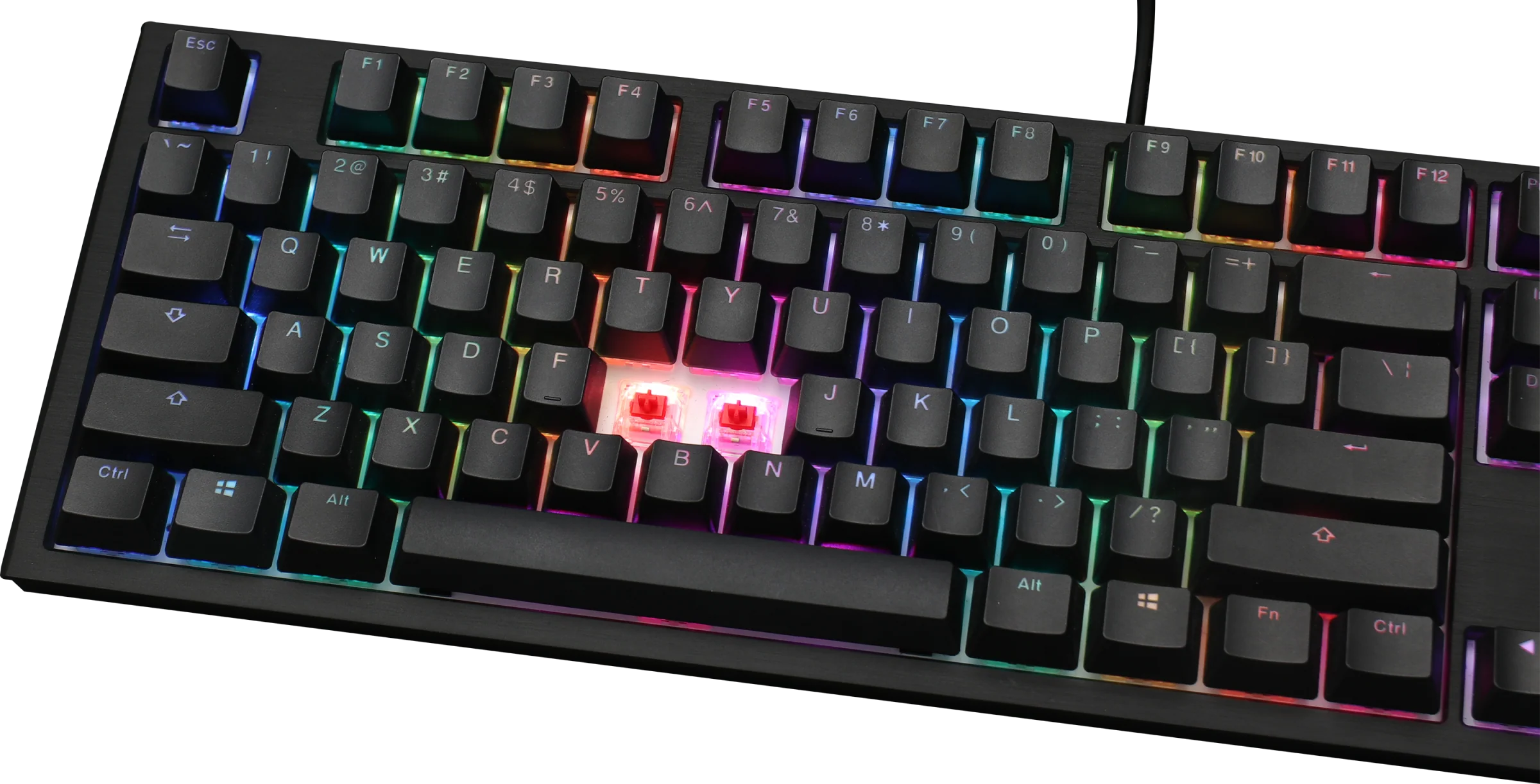 Ducky Shine 7 Blackout MK Exclusive First Release RGB LED Double Shot PBT Mechanical Keyboard - Image 8