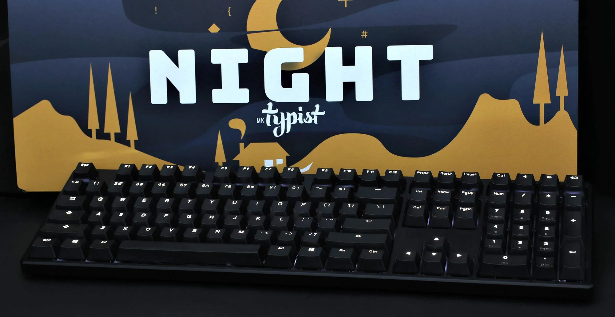 MK Night Typist Warm White LED Double Shot PBT Mechanical Keyboard - Image 15