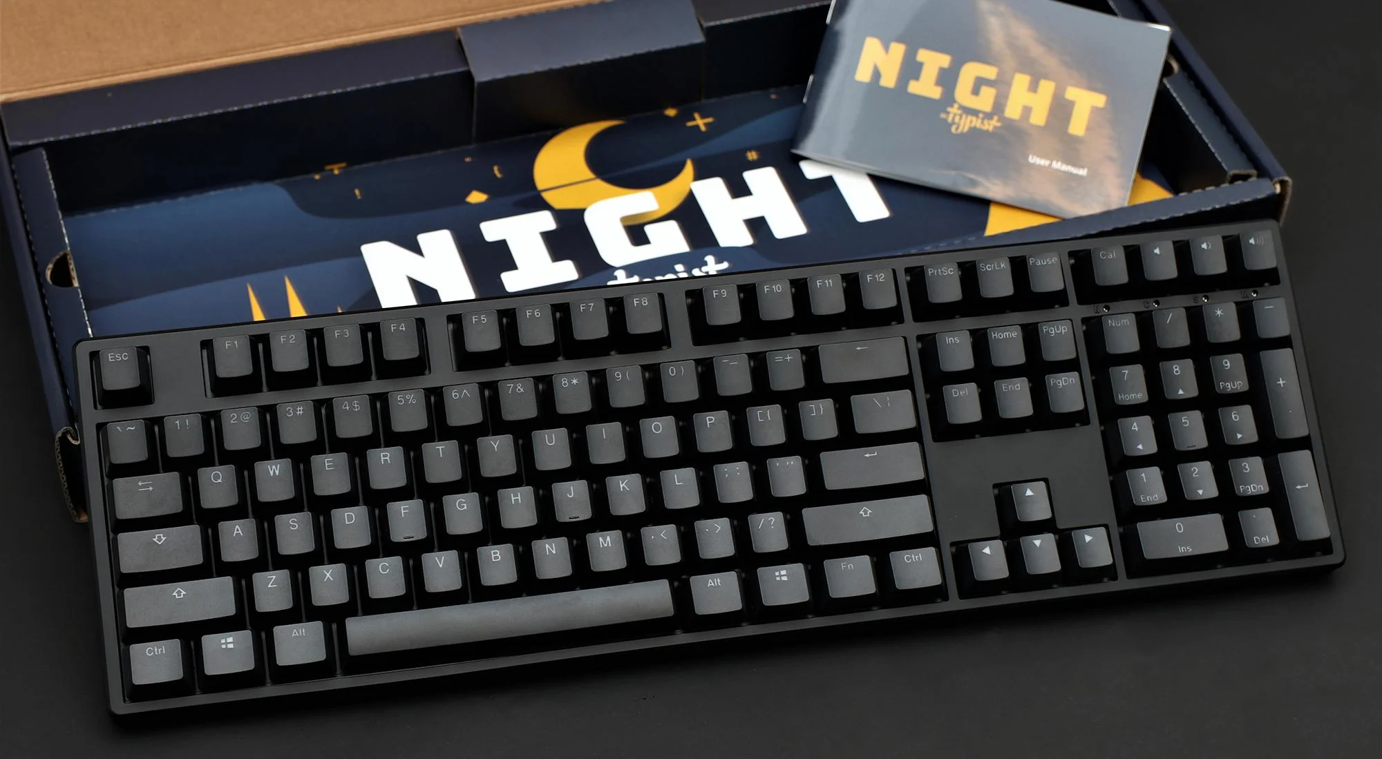 MK Night Typist Warm White LED Double Shot PBT Mechanical Keyboard - Image 3