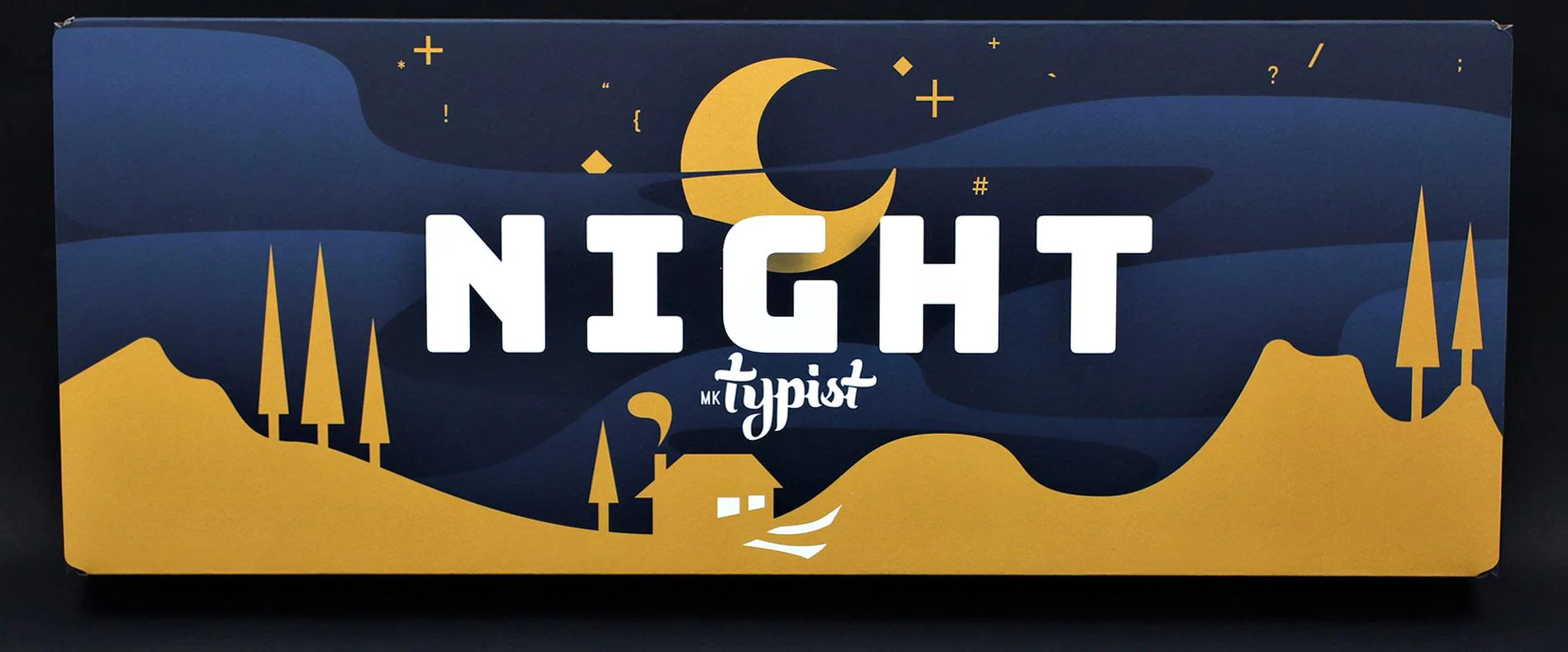 MK Night Typist Warm White LED Double Shot PBT Mechanical Keyboard - Image 5