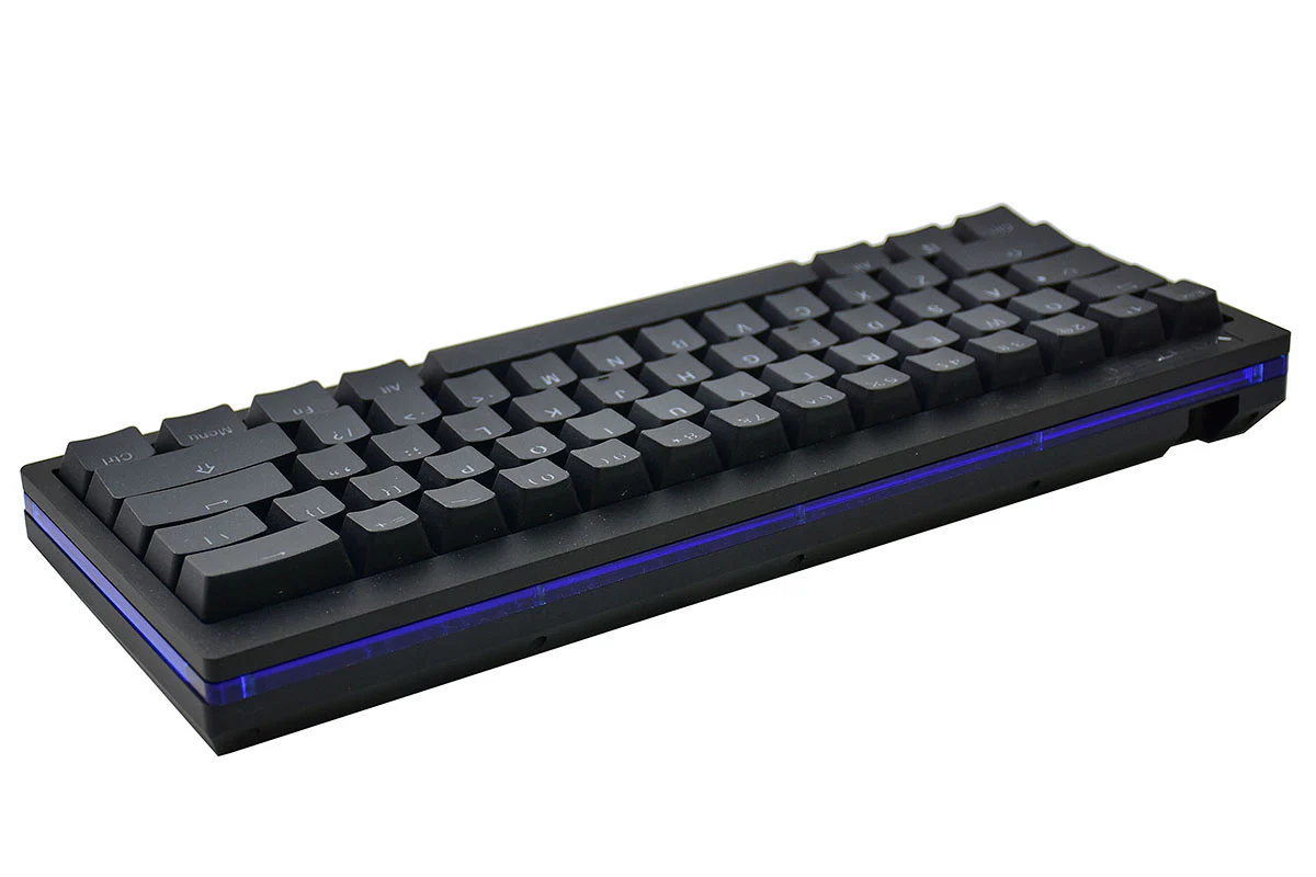 Vortex POK3R Black LE Blue Border RGB LED 60% Double Shot PBT Mechanical Keyboard - Image 5